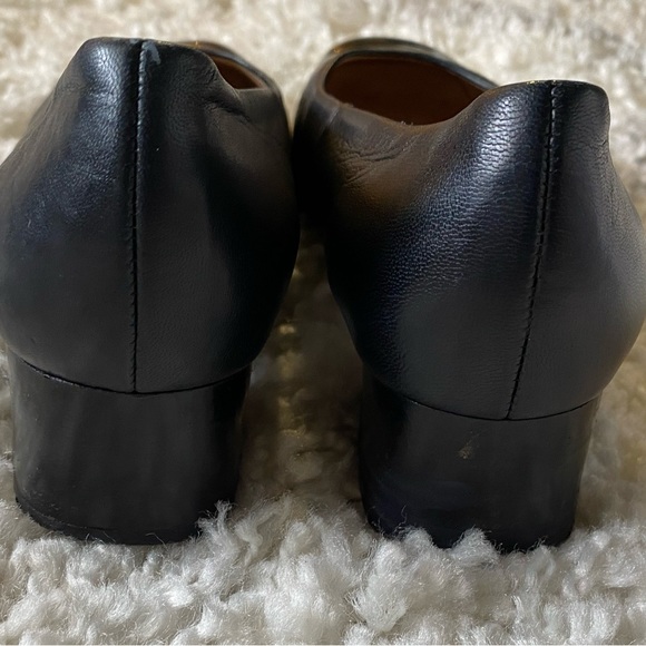 Peter Kaiser womens black dress shoes size 7.5 with low block heels - Picture 7 of 8